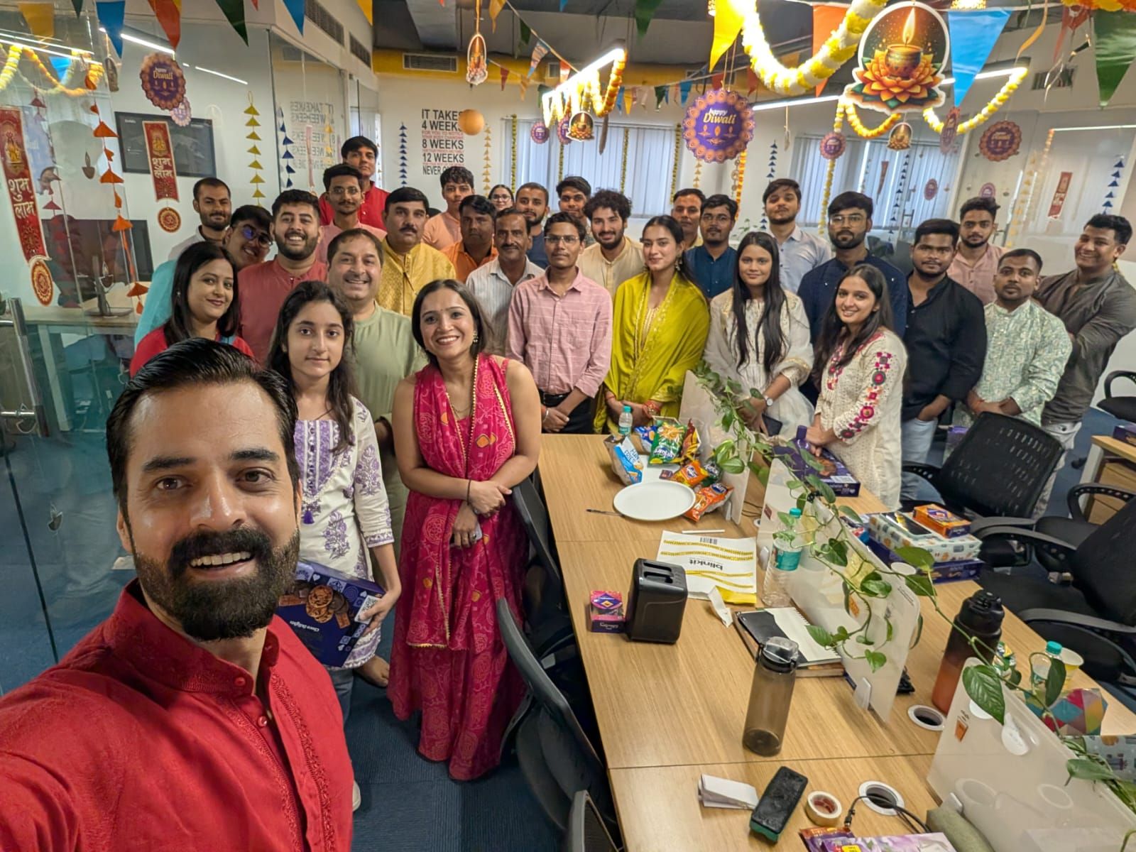 Diwali celebration at the Traqo office