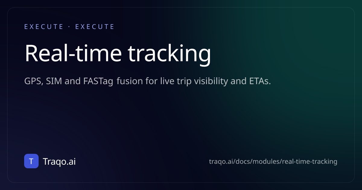 Real-time tracking · Traqo.ai documentation